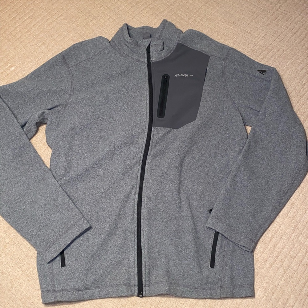Eddie Bauer Men's Light Gray Softshell Jacket
